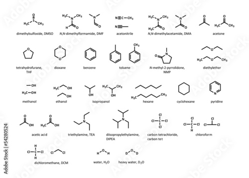 Common organic solvents: DMSO, DMF, acetone, ...