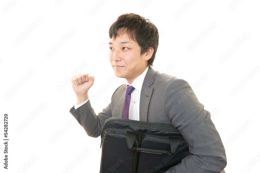 笑顔のビジネスマン 笑顔のビジネスマン