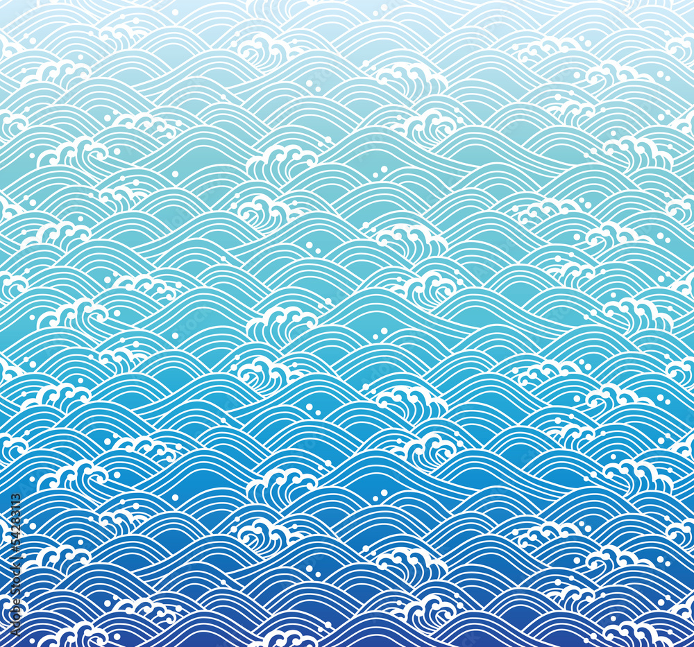 和波和風波背景stock Vector Adobe Stock