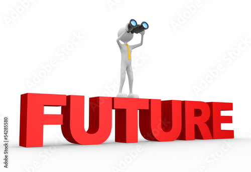 Binocular and word FUTURE