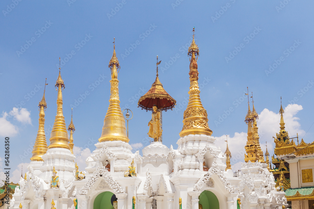 Shwedagon pagoda in Yangon, Burma (Myanmar)