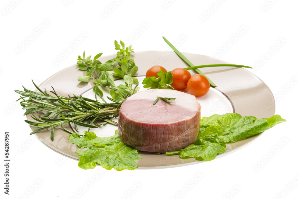 Bacon with vegetables Bacon with vegetables