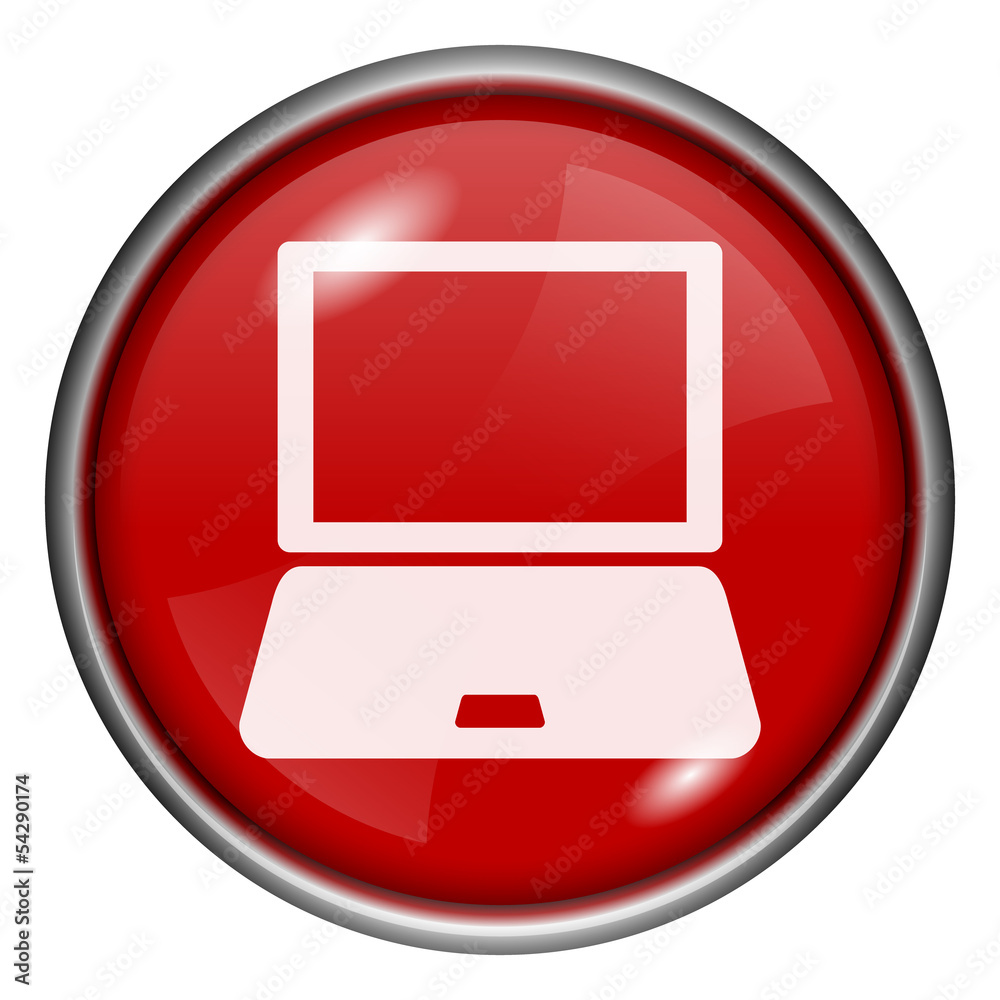Red round glossy icon Red round glossy icon