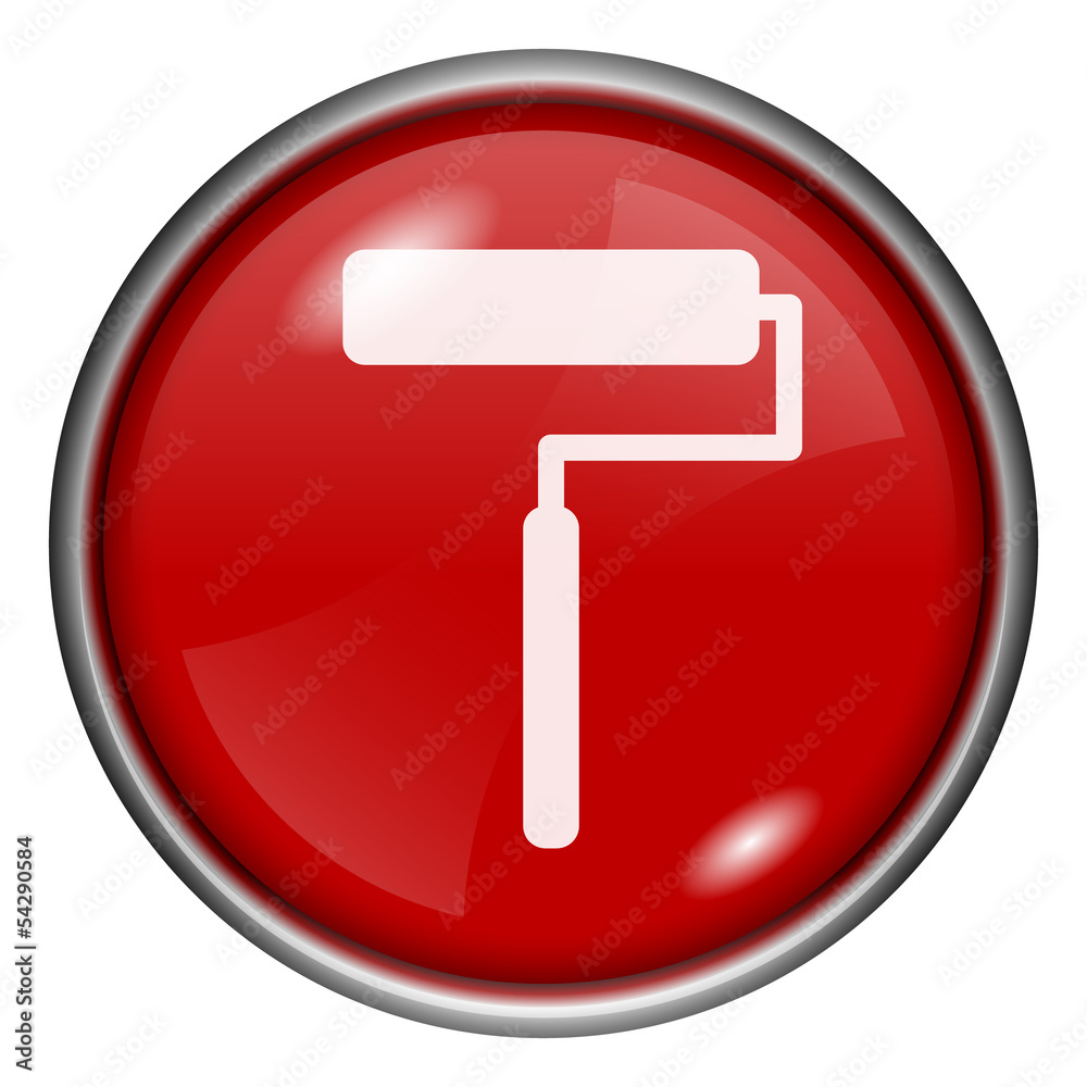 Red round glossy icon Red round glossy icon
