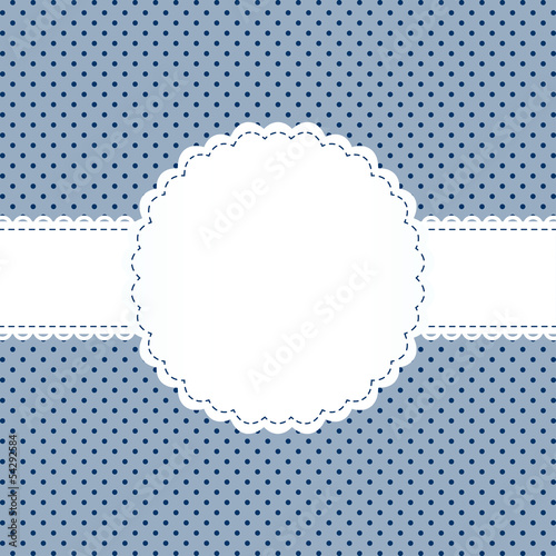 Banderole auf Punkt Muster