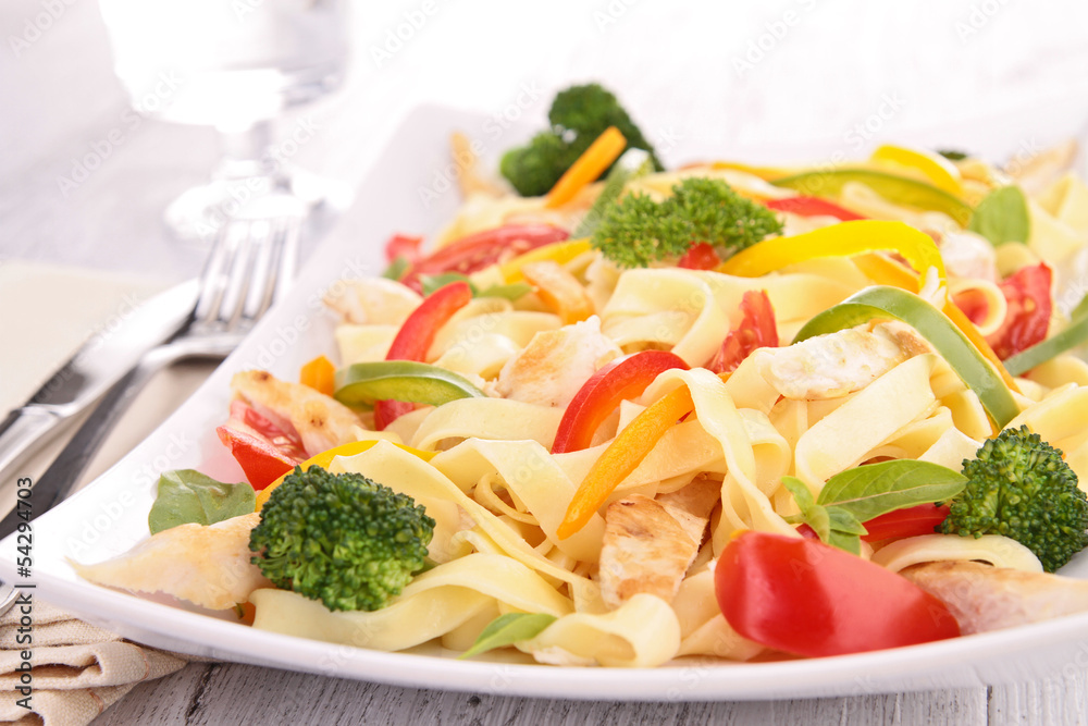 pasta with vegetable and chicken pasta with vegetable and chicken