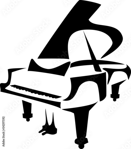 stylized piano