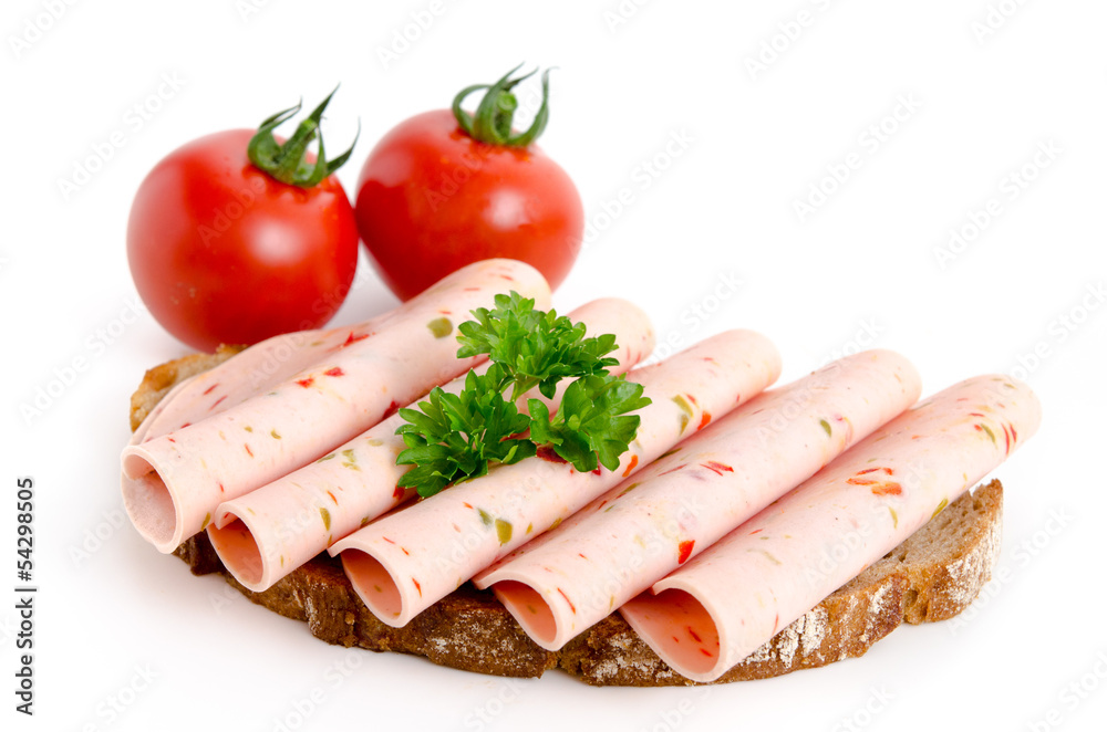 Belegtes Brot mit Lyoner