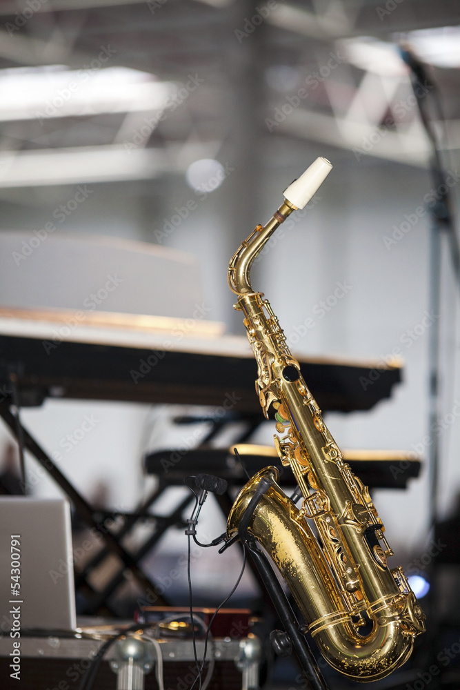 Fototapeta premium Saxophone on the Stage