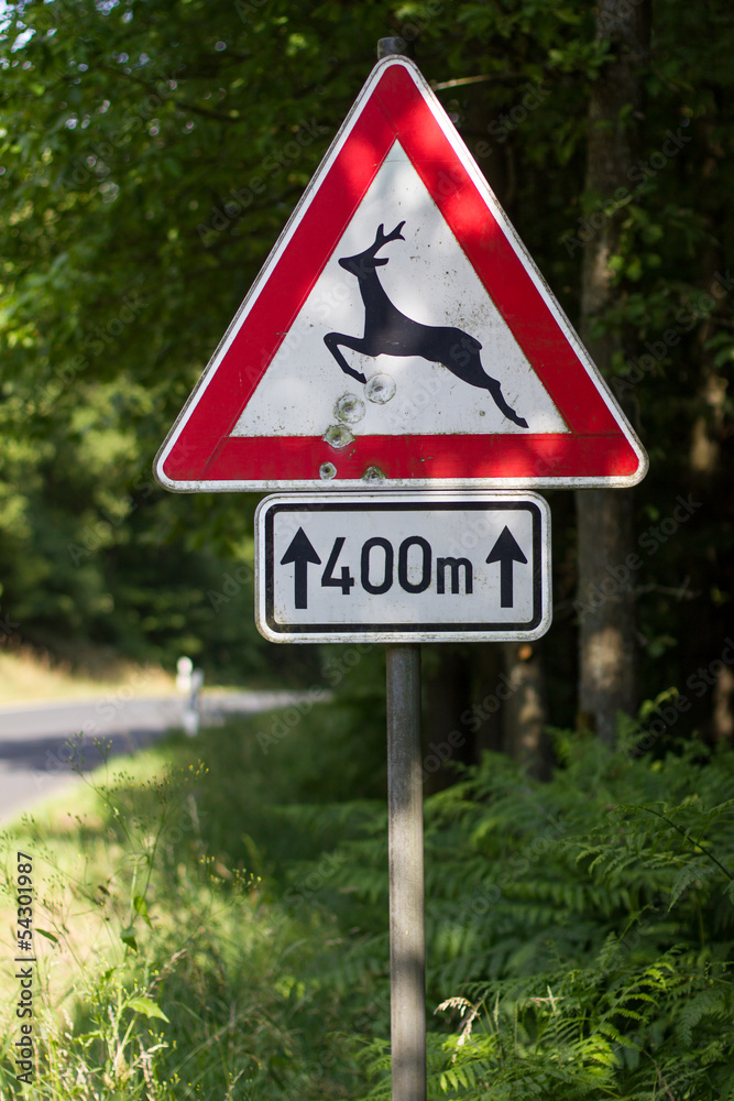 german deer sign