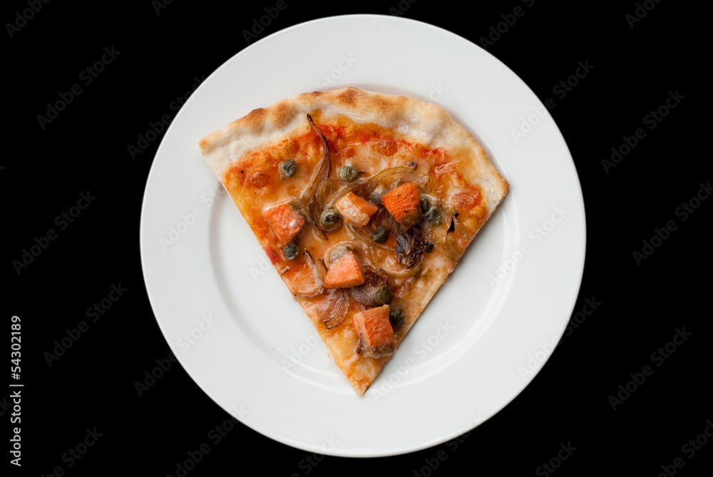 Salmon pizza Salmon pizza