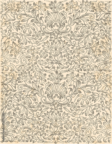 Doodle floral Pattern