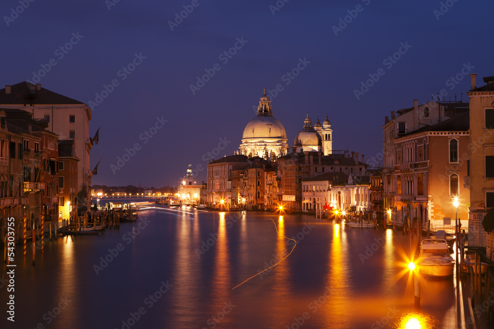 Grand canal after sunset