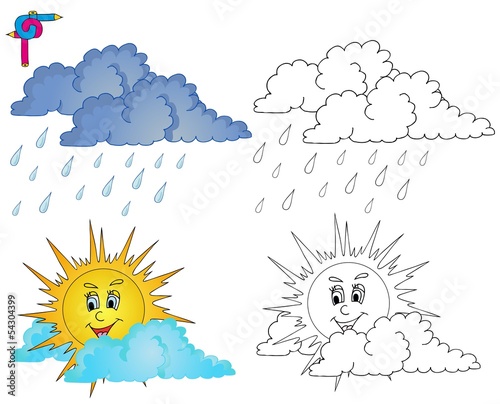 Coloring image weather 4