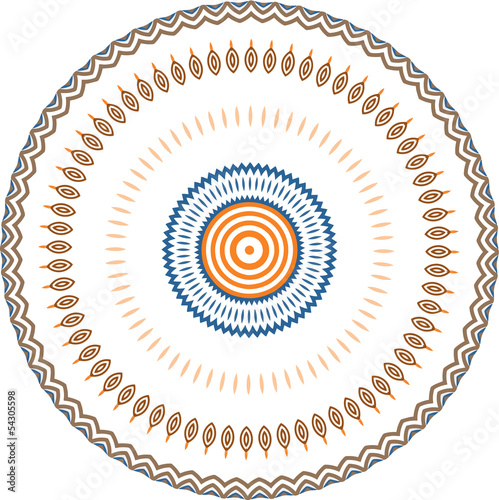 round ornamental vector illustration