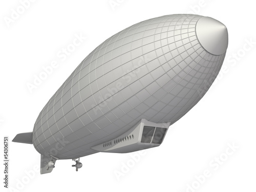 airship on a white background