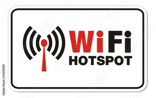 wifi hotspot rectangle sign