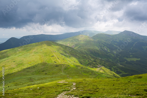 Panorama of Ukrainian Carpathians