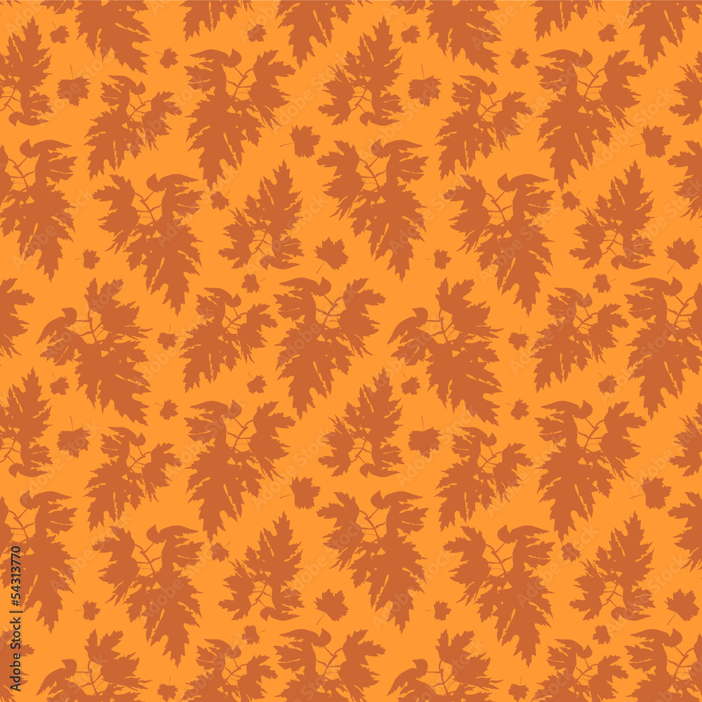 Decorative seamless pattern with maple leaves Decorative seamless pattern with maple leaves