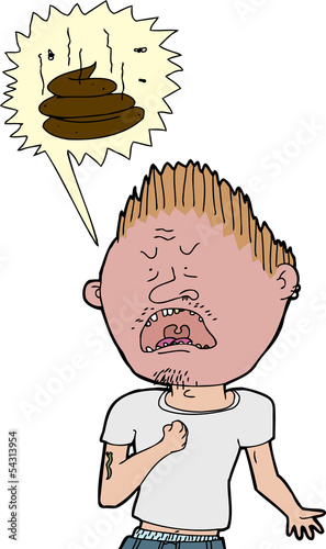 Man Swearing