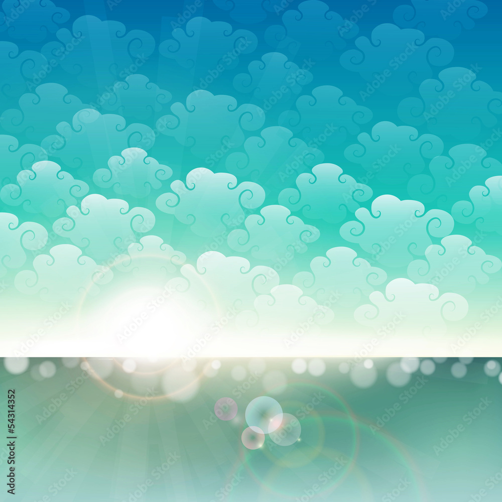 Seaside background. Can be a summer background Seaside background. Can be a summer background