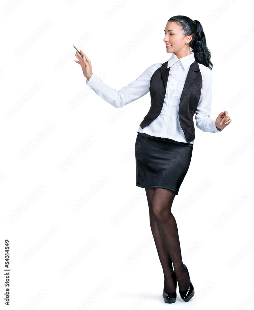 Portrait of young businesswoman standing