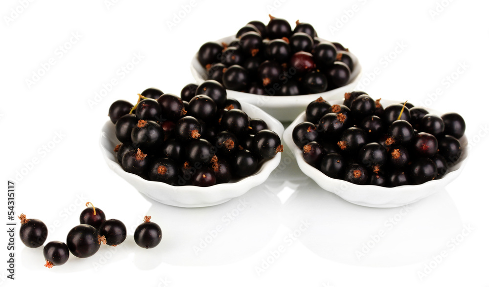 Fresh black currant isolated on white Fresh black currant isolated on white