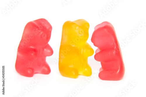 Gummibärchen isoliert