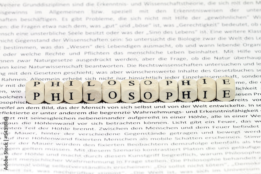 Fototapeta premium Philosophie