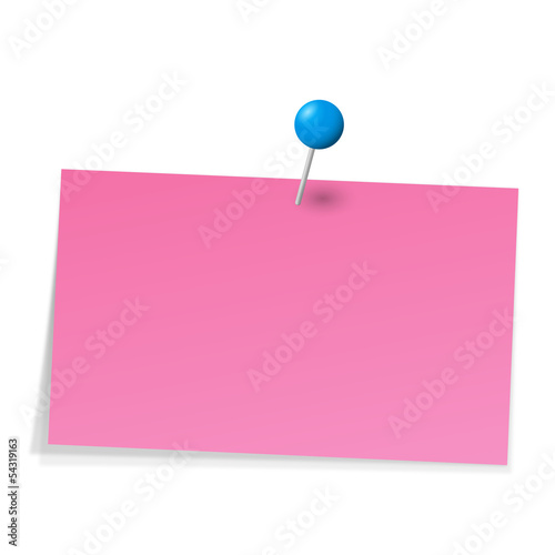 Notizzettel mit Stecknadel