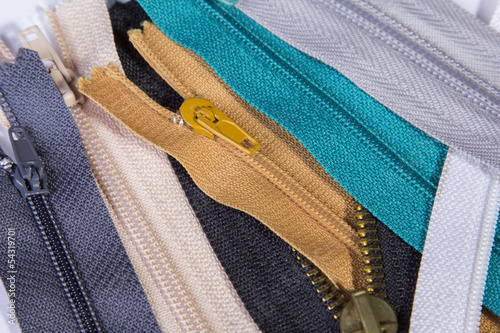 Colorful zippers
