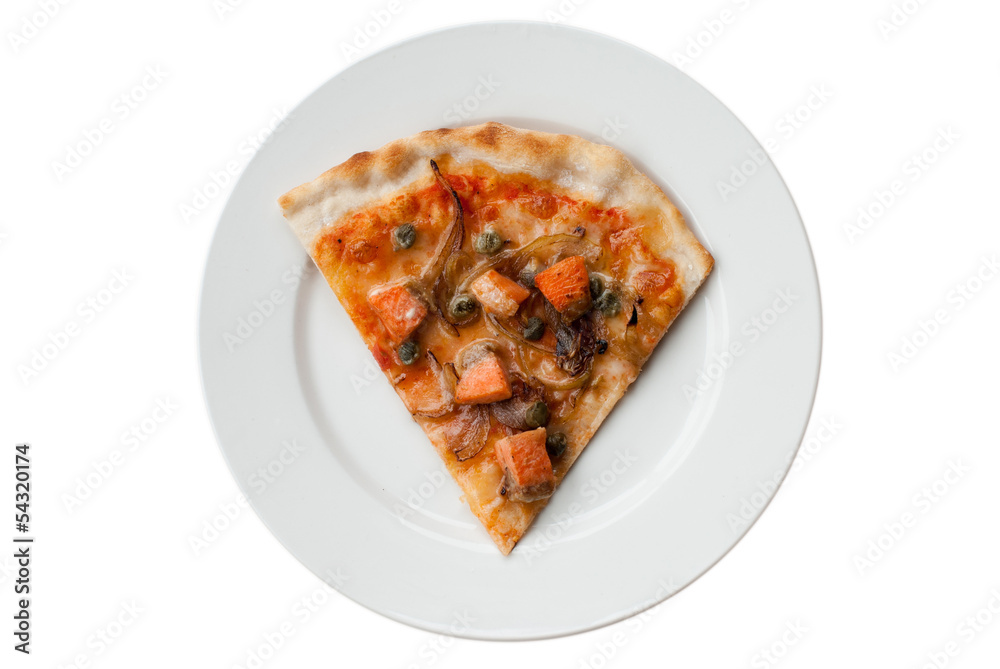 Salmon pizza Salmon pizza