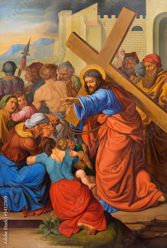 Vienna - Jesus cried womens on the cross way.