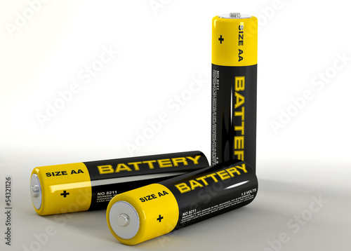 3D Illustration - Batterien photo