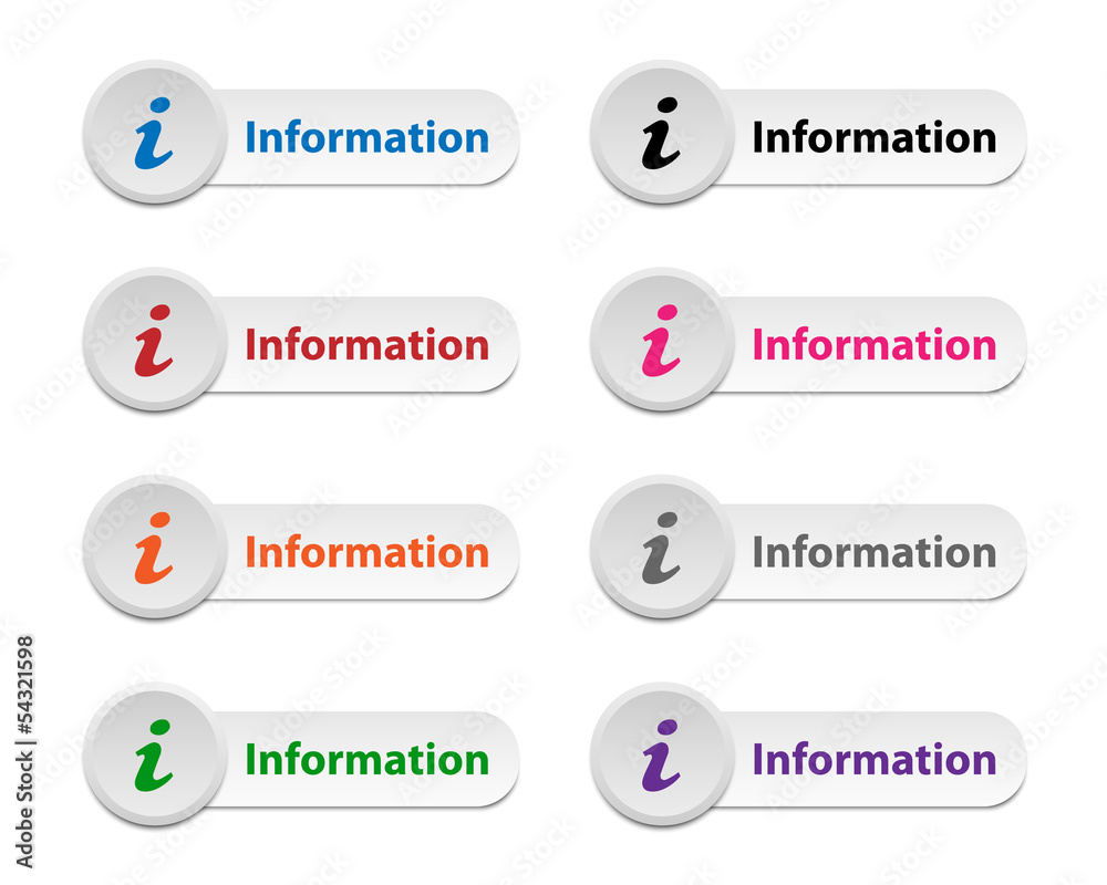 Information buttons Information buttons