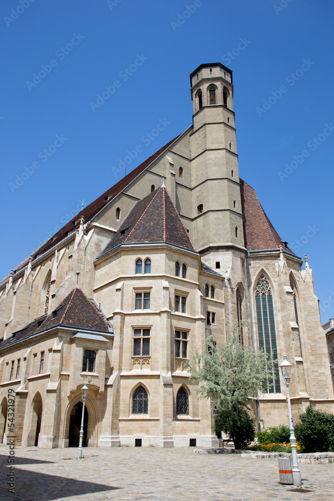 Vienna - Minoriten gothic church from east