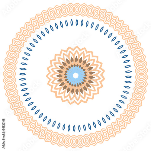 round ornamental vector illustration