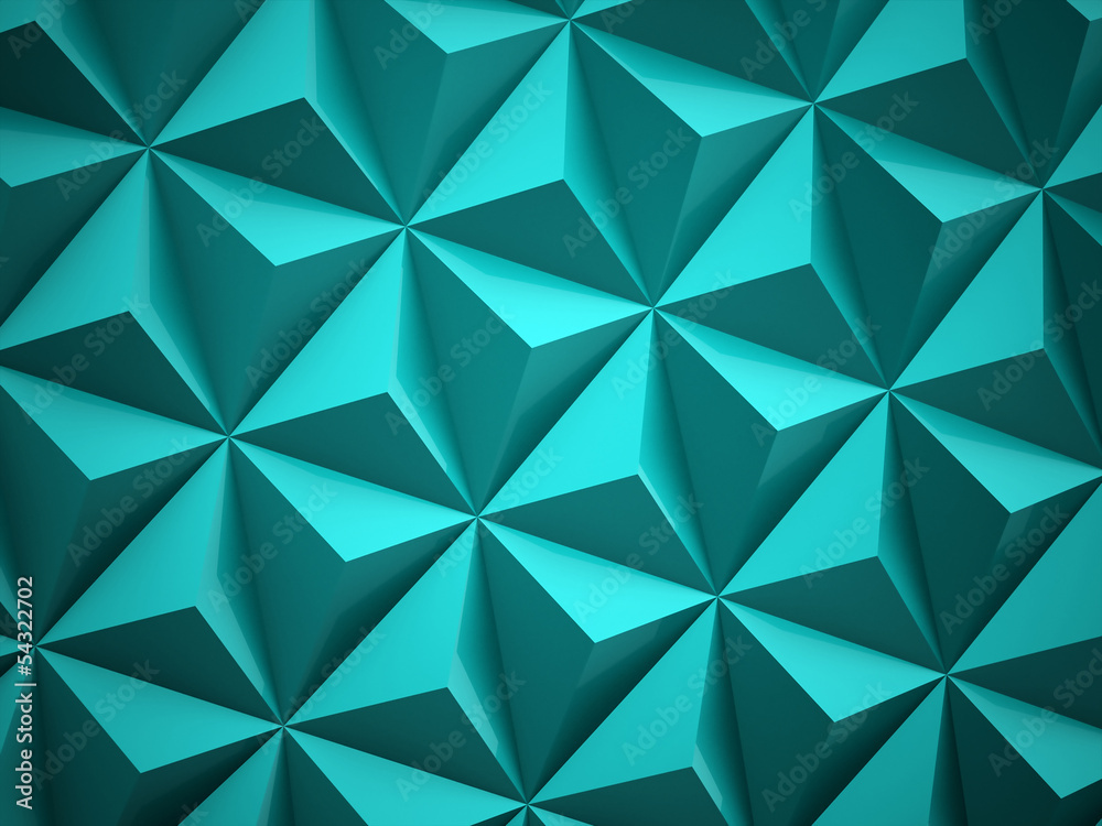 Abstract blue polygonal