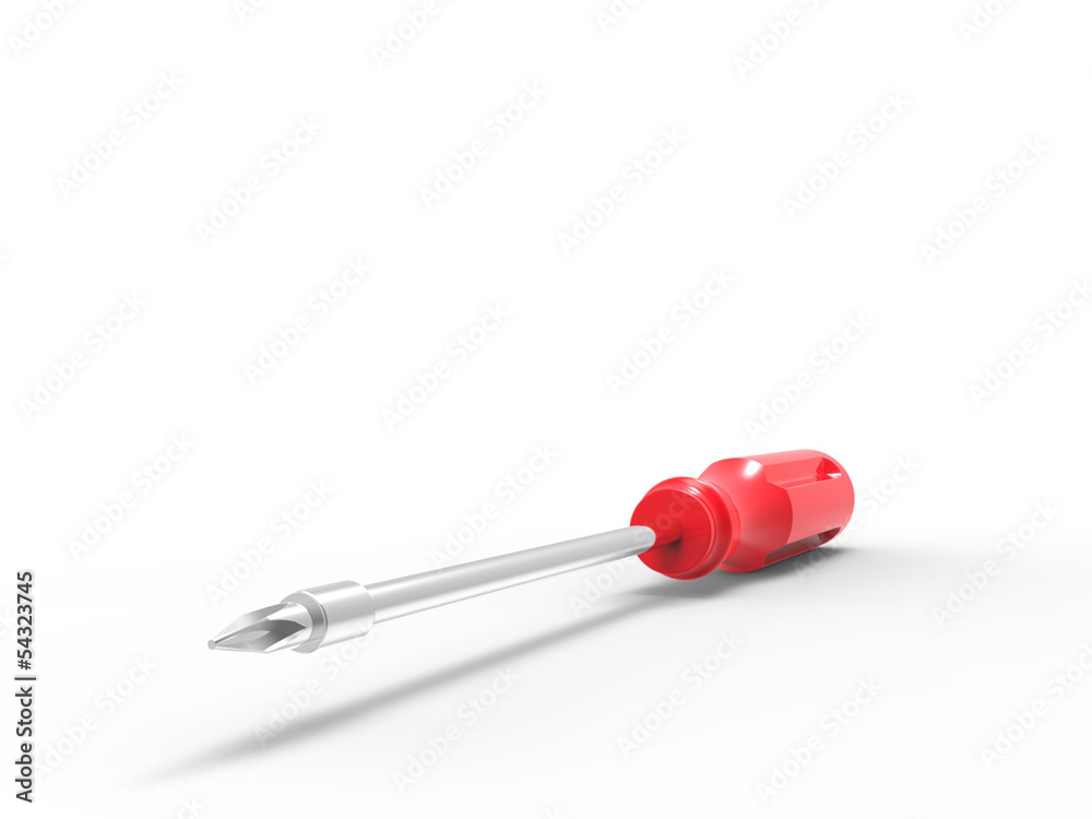 screwdriver red isolated screwdriver red isolated