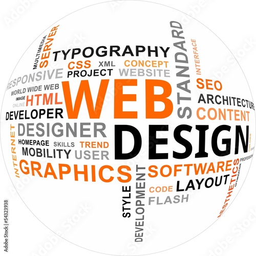 word cloud - web design
