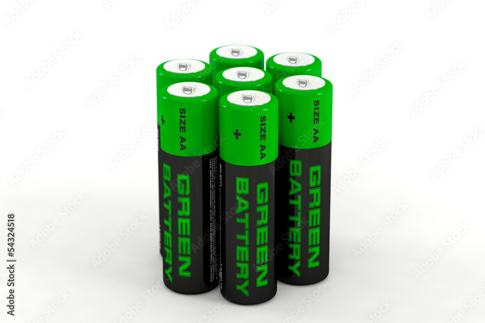 3D Illustration von Batterien