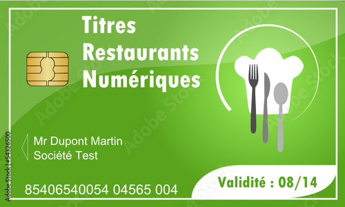 Carte a puce : Titres Restaurants