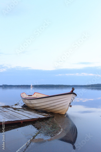 boat on the lake