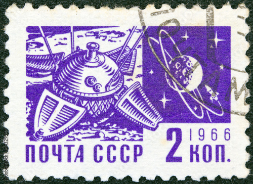 Luna 9 space mission and the Moon (USSR 1966)