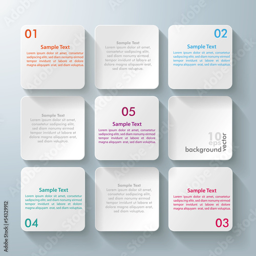 9 White Squares Desig
