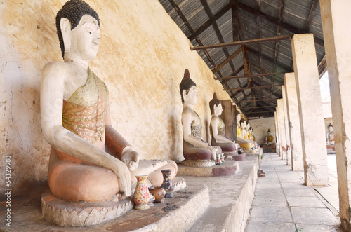 Buddha of Aranyikawas Temple at Ratchaburi Thail