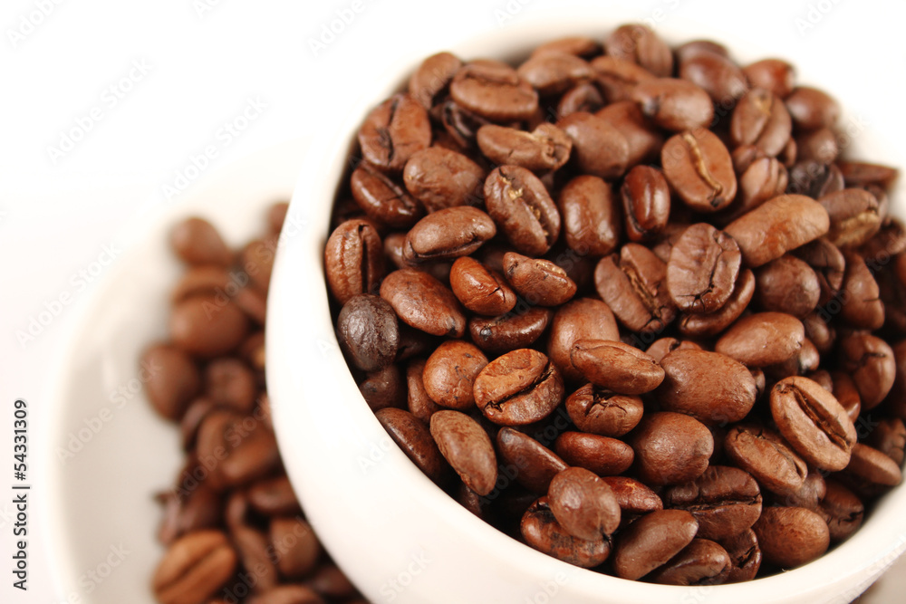 Cup of coffee beans Cup of coffee beans