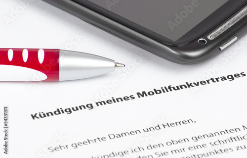 Kündigung Mobilfunkvertrag