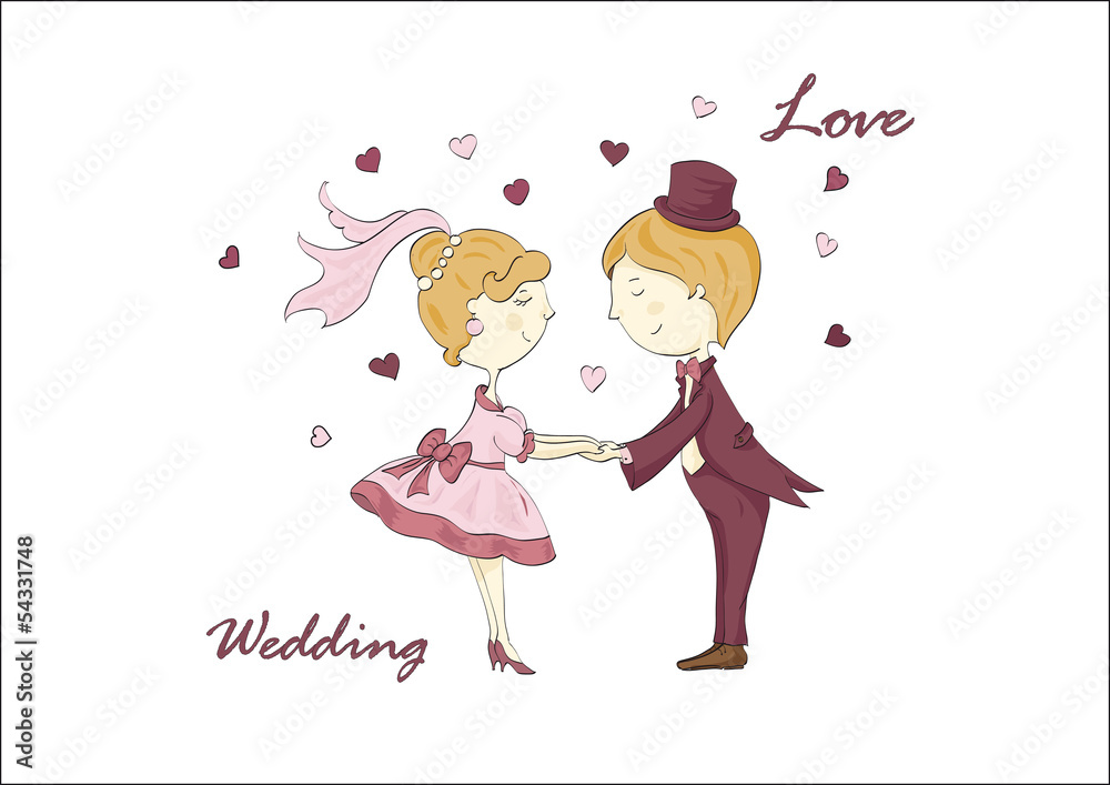 groom and bride in wedding day on isolated white groom and bride in wedding day on isolated white