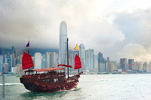 Hong Kong sailboat